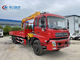 Dongfeng 6x4 10t 12t 16t Truck Mounted Hydraulic Crane With Straight Arm