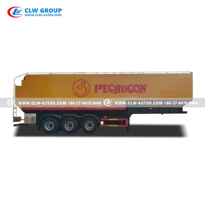 11m 65m³ Large Volume Bulk Feed Transport Tanker with U-Shaped Tank Design and Remote Control Auger