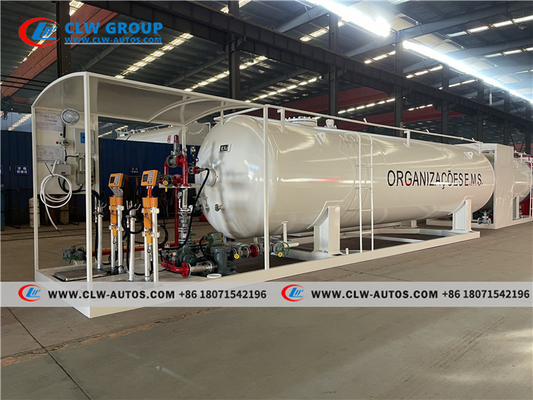 Skid Mounted Gas Station LPG Filling Station 10tons