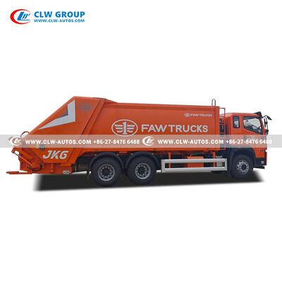 FAW JK6 20CBM Garbage Compactor Truck with 260HP Engine and Rear-Loading Compression System for Efficient Waste Collection