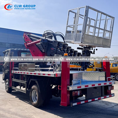 ISUZU KV600 30m Aerial Work Platform Truck with 7-Section Telescopic Boom and 360° Continuous Rotation