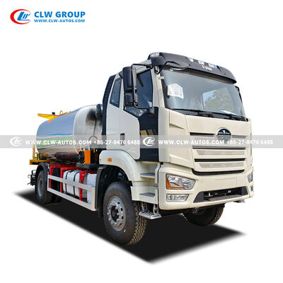 FAW J6L 10CBM Asphalt Distributor Truck with Computer-Controlled Spray Accuracy and RIELLO Burner for Flawless Road Construction