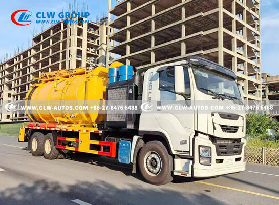 Isuzu 6x4 Sewer Cleaning Truck with 20 m³ Tank Capacity and Cold-Weather Resilience for Municipal Sanitation
