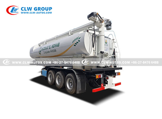 60m³ Aluminum Alloy Bulk Feed Tank Trailer with Electric Screw Conveyor for High Efficiency Feed Hauling