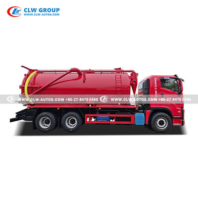 ISUZU 6x4 Sewage Suction Truck with 15-20m³ Tank and Water Cycle Suction Pump for Efficient Waste Management