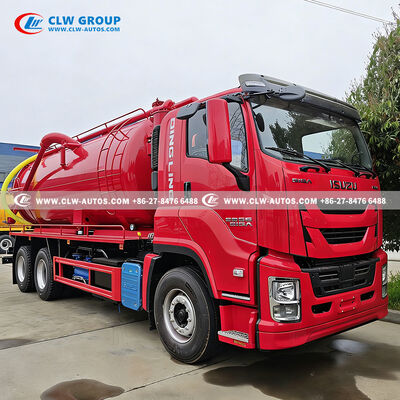 ISUZU 6x4 Sewage Suction Truck with 15-20m³ Tank and Water Cycle Suction Pump for Efficient Waste Management