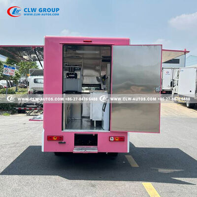 FOTON 4-Wheel Gasoline Mobile Food Truck with Insulated Box and Flip-Up Counters – Euro VI Mini Ice Cream Vending Car