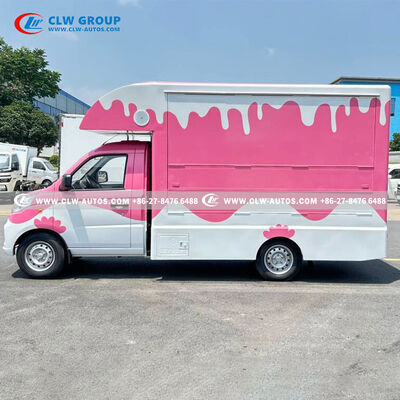 FOTON 4-Wheel Gasoline Mobile Food Truck with Insulated Box and Flip-Up Counters – Euro VI Mini Ice Cream Vending Car