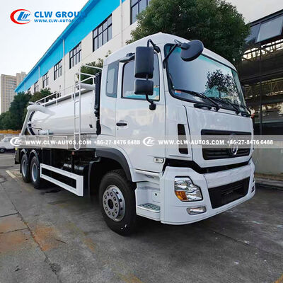 Dongfeng 6x4 10,000L Carbon Steel Tank Sewage Suction Truck with 375HP Diesel Engine & High-Pressure Washing System