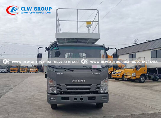 Isuzu KV100 4x2 23-Meter Aerial Work Platform Truck with 300kg Stainless Steel Platform and CAN Bus & Wireless Remote Control