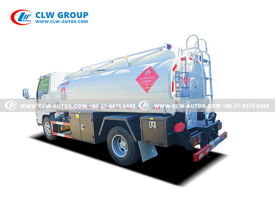 ISUZU 100P RHD 4x2 5,000L Fuel Tanker Truck with 120HP Engine and Anti-Corrosion Tank for Mobile Refueling