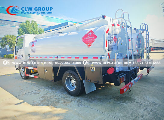 ISUZU 100P RHD 4x2 5,000L Fuel Tanker Truck with 120HP Engine and Anti-Corrosion Tank for Mobile Refueling