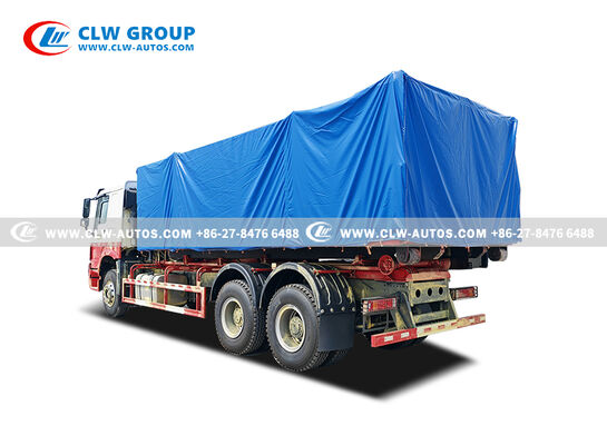 Sinotruk HOWO RHD 6x4 25-Ton Hook Lift Garbage Truck with Weichai 400HP Engine for Heavy-Duty Waste Collection
